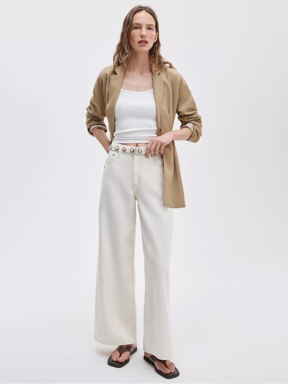 Sofie Ankle Wide-Leg Jean
High-Rise in Featherweight Denim